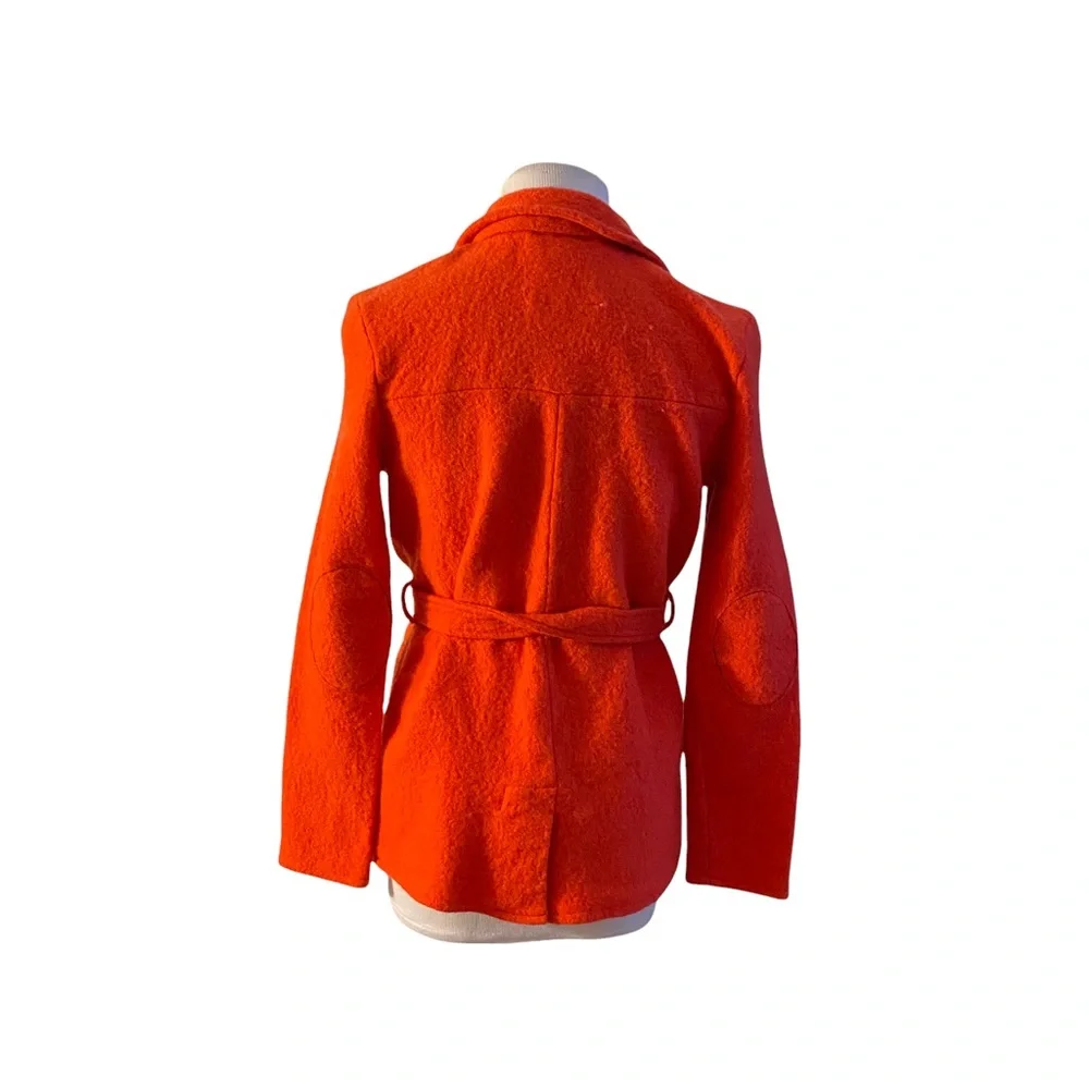 20-Anthropologie Sparrow Orange Jacket size small - Picture 3 of 7